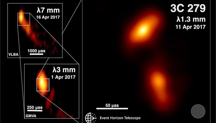 Astronómovia práve nasnímali snímku tryskového tryskajúceho z čiernej diery 