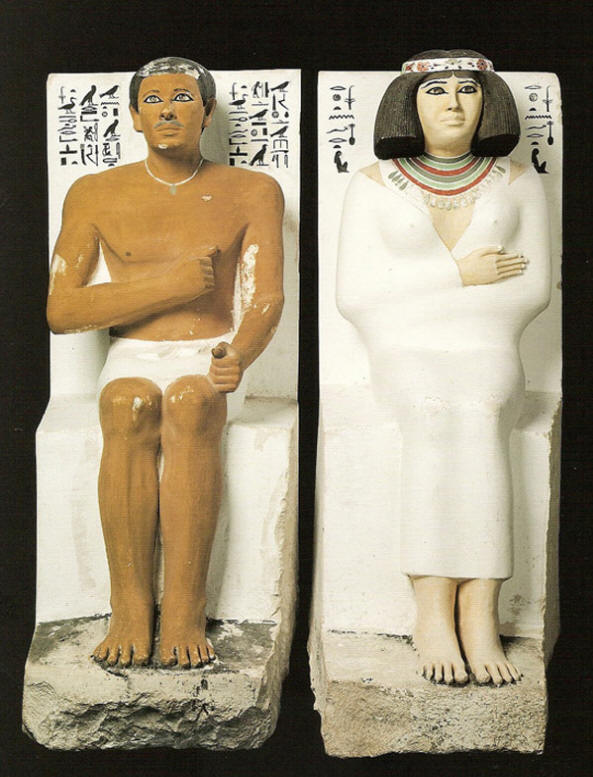 Pharaoh Rakhotep a jeho manželka Nofret, 4. dynastia (2575 - 2467 pred nl)