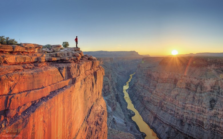 Zázrak prírody Grand Canyon Spojených štátov bol len kariérny rast.