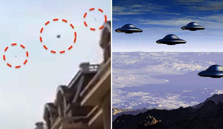 UFO flotila lietajúca nad Čínou