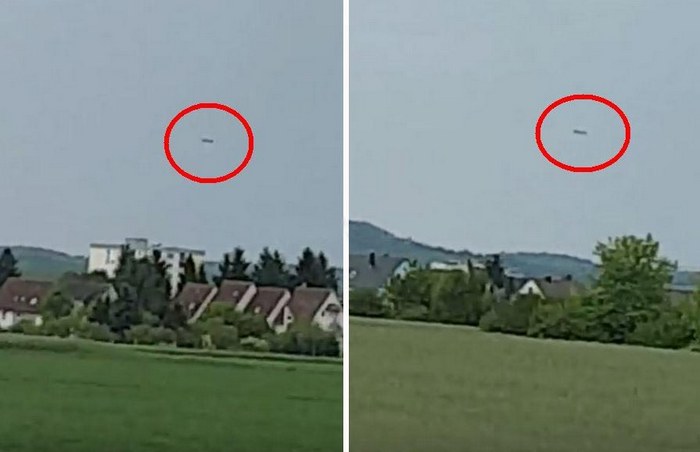 Obrovský UFO v tvare cigariet nad Nemeckom