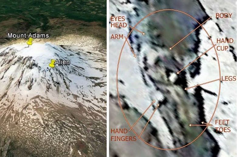 Na vrchu Mount Adams bol objavený zamrznutý obor