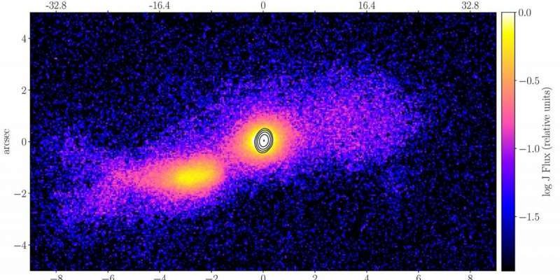 Je urobená prvá fotografia trysky na svete, ktorá vznikla v dôsledku zrážky galaxií 