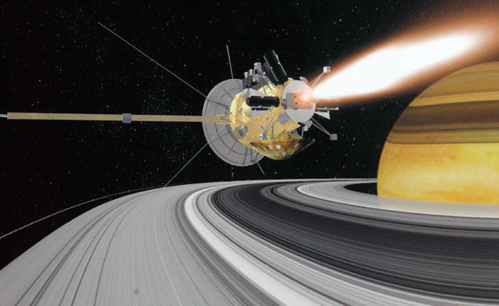 Posledná fotografia sondy Cassini - jazerá a moria na Titáne 