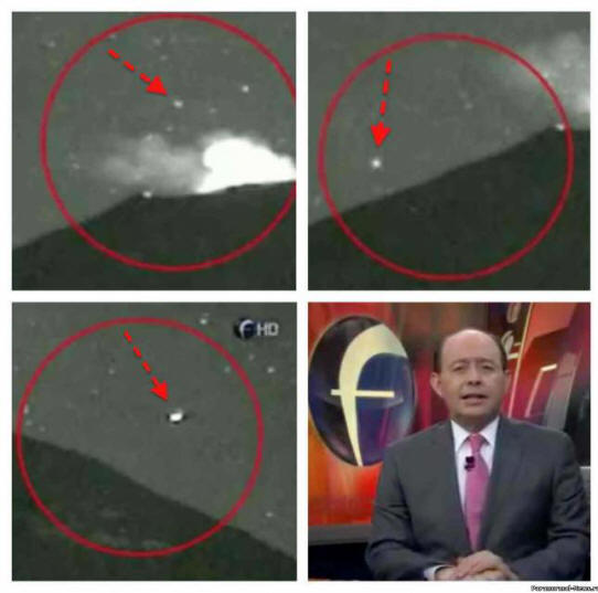 V blízkosti sopky Popocatepetl sa opäť objavili UFO (video)