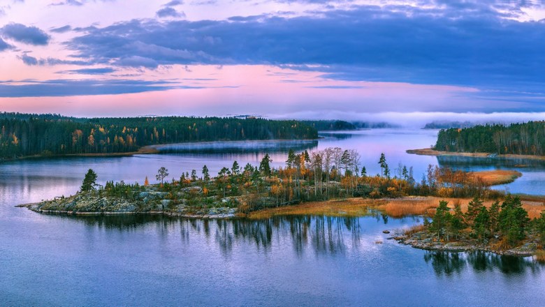 Tajomné svetlá nad jazerom Ladoga