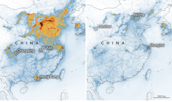 Znečistenie oxidom dusičitým v Číne prudko klesá 